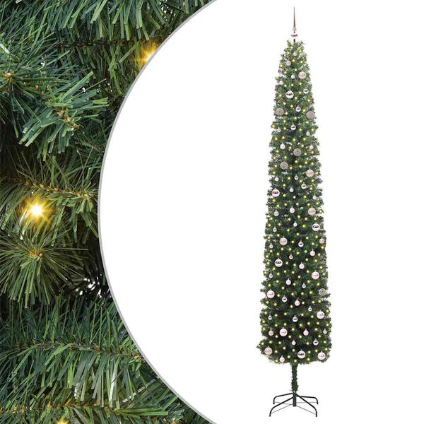 vidaXL K&uuml;nstlicher Weihnachtsbaum mit 300 LEDs mit St&auml;nder Gr&uuml;n 300 cm