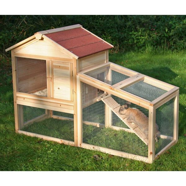 Kerbl Nagerstall Freetime 140x65x100 cm Holz Lasiert