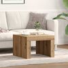 vidaXL Couchtisch Artisan-Eiche 50 x 50 x 35 cm Holzwerkstoff