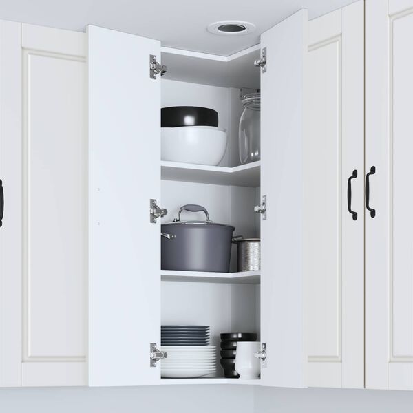 vidaXL K&uuml;chenschrank mit Regal Wei&szlig; 57 x 57 x 100 cm Holzwerkstoff