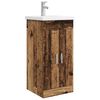 vidaXL Badezimmerschrank mit Waschbecken Altholz 42 x 40 x 84,5 cm