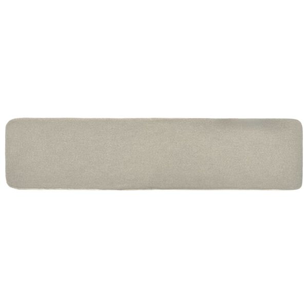 vidaXL Fu&szlig;hocker Creme 120&times;28&times;26 cm Stoff