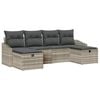 vidaXL Gartensofa-set 6 stk. Poly-Rattan