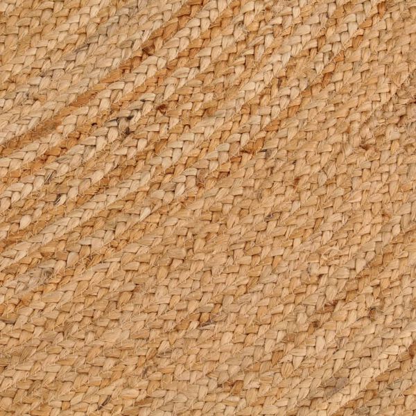 vidaXL Teppich Jute Geflochten 240 cm Rund