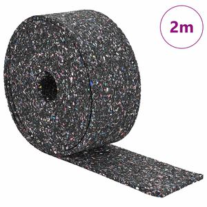 vidaXL Gummi-Granulat-Rolle Schwarz 200 x 5 x 0,3 cm Gummi