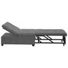 vidaXL Pull-Out Schlafsofa Dunkelgrau 194 x 67 x 82 cm Mikrofaser