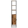 vidaXL Badezimmerschrank Altholz 33 x 33 x 185,5 cm Holzwerkstoff
