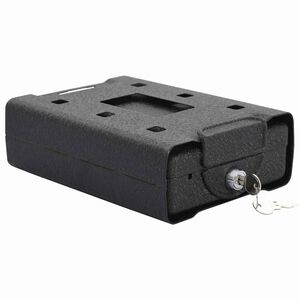 vidaXL Auto Safe mit Schloss Schwarz 22 x 16 x 7 cm Stahl