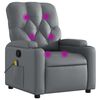 vidaXL Massagesessel Relaxsessel Grau Kunstleder