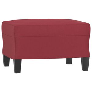 vidaXL Fu&szlig;hocker Weinrot 60x50x41 cm Kunstleder