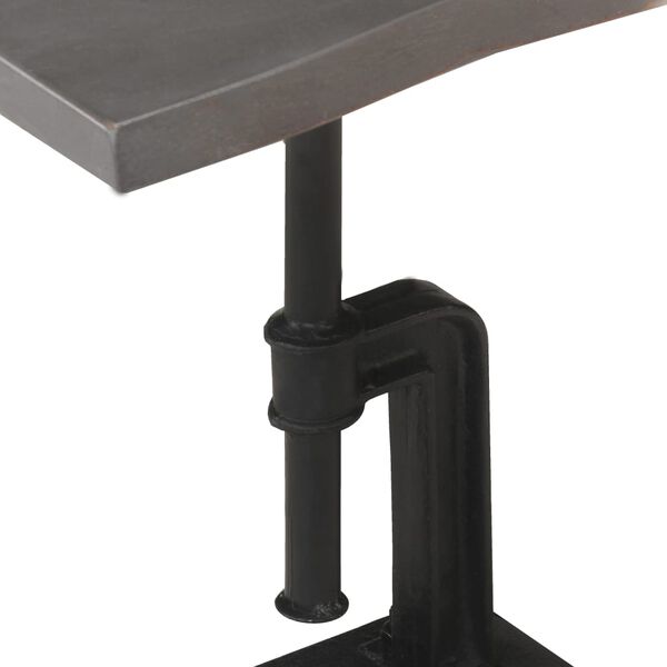 vidaXL Beistelltisch Grau 45x35x48 cm Massivholz Akazie Gusseisen
