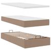 vidaXL Ottoman-Bett mit Matratze & LEDs 90x200 cm Kunstleder