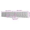 vidaXL Outdoor-Hundezwinger Silbern 6x14x2 m Verzinkter Stahl