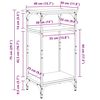 vidaXL Beistelltisch Artisan-Eiche 40 x 30 x 75 cm Holzwerkstoff