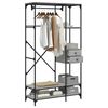 vidaXL Kleiderst&auml;nder mit Schubladen Grau Sonoma 100x40x180 cm