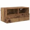 vidaXL TV-Wandregale 2 pcs Altholz 60 x 30 x 30 cm Holzwerkstoff