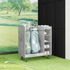 vidaXL Golf Schrank Mit Rad Uni Beton Grau 90 x 45 x 98 cm