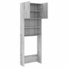 vidaXL Waschmaschinenschrank Grau Sonoma 64x25,5x190 cm