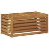 vidaXL Outdoor Hocker Bank Natur 79 x 43 x 37 cm Massivholz Akazie
