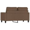 vidaXL 2-Sitzer-Sofa Braun 120 cm Stoff