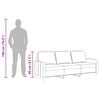 vidaXL 3-Sitzer-Sofa Braun 180 cm Stoff
