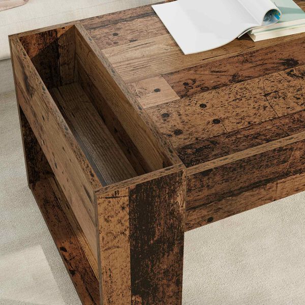 vidaXL Couchtisch Altholz 110 x 50 x 41 cm Holzwerkstoff