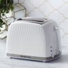 Russell Hobbs 2-Scheiben-Toaster Honeycomb Wei&szlig;