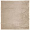 vidaXL Teppich HUARTE Kurzflor Weich und Waschbar Sandfarben 120x120cm