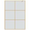 vidaXL Walk-in Duschwand Gold 140 x 195 cm Geh&auml;rtetes Glas
