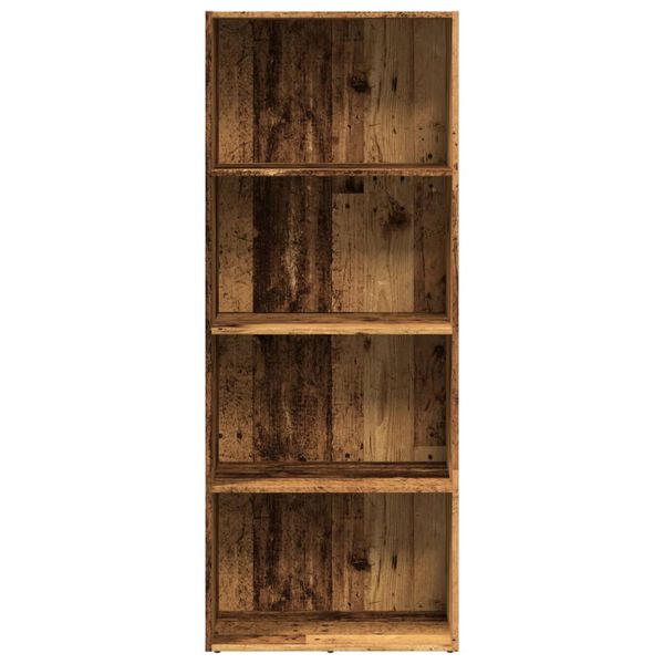 vidaXL B&uuml;cherregal Altholz-Optik 60x30x152 cm Holzwerkstoff