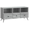 vidaXL TV-Schr&auml;nk Graues Sonoma 102 x 34,5 x 50 cm Holzwerkstoff