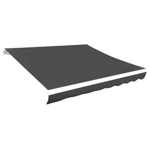 vidaXL Ersatzstoff f&uuml;r Markise Grau 300x250 cm Polyester