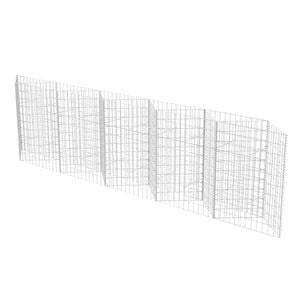 vidaXL Gabionenkorb Pflanzkasten Gem&uuml;se-Hochbeet Stahl 300&times;30&times;100 cm