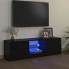 vidaXL TV-Schrank mit LED-Leuchten Schwarz 120x30x36 cm