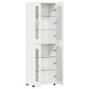 vidaXL Highboard mit Regal FLORIN Wei&szlig; 60 x 35 x 182 cm Holzwerkstoff