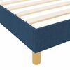 vidaXL Bettgestell mit Kopfteil Blau 90 x 190 cm Stoff