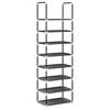 vidaXL Schuhregal 8-st&ouml;ckig Schwarz 44x28x145 cm Vliesstoff