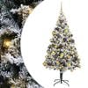 vidaXL K&uuml;nstlicher Weihnachtsbaum mit 300 LEDs mit St&auml;nder Wei&szlig; 180 cm