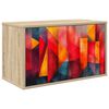 vidaXL Wandmontierter TV-Schrank HEESCH 69 x 33 x 40 cm Sonoma-Eiche