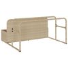 vidaXL Pool Aufbewahrungsbeh&auml;lter Beige 110x100x57 cm Poly Rattan