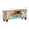 vidaXL TV-Schrank 120 x 30 x 50 cm Recyceltes Massivholz