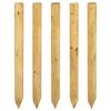 vidaXL Zaunpfosten 5 Stk. Gr&uuml;n 60 cm Massives Kiefernholz