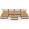 vidaXL 7-tlg. Garten-Lounge-Set Massivholz Kiefer