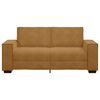 vidaXL 2-Sitzer-Sofa Braun 140 cm Samt