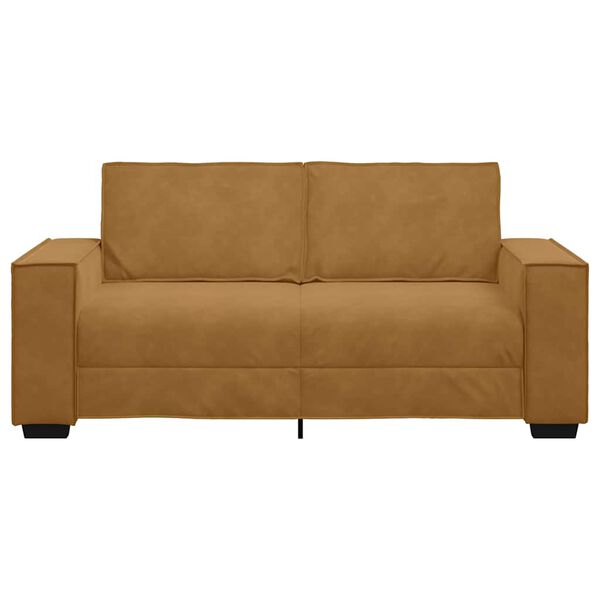 vidaXL 2-Sitzer-Sofa Braun 140 cm Samt