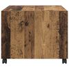 vidaXL Couchtisch mit Schubladen Altholz 55 x 55 x 45 cm Holzwerkstoff