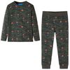 vidaXL Kinderpyjama mit Langen &Auml;rmeln Khaki 140