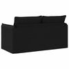 vidaXL Sofa 140cm Schwarz Metall