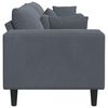 vidaXL Sofa mit Kissen Dunkelgrau 250 x 77 x 76 cm Samt