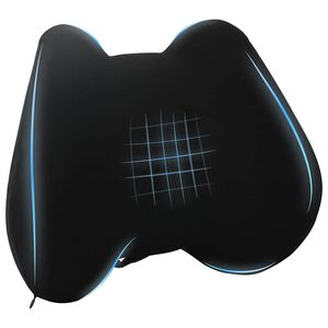 vidaXL R&uuml;ckenkissen Schwarz Viscoschaum 40 x 32 x 13 cm